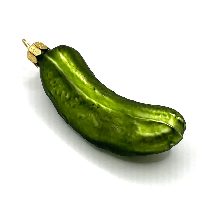 Olivgrüne Weihnachts-Gurke