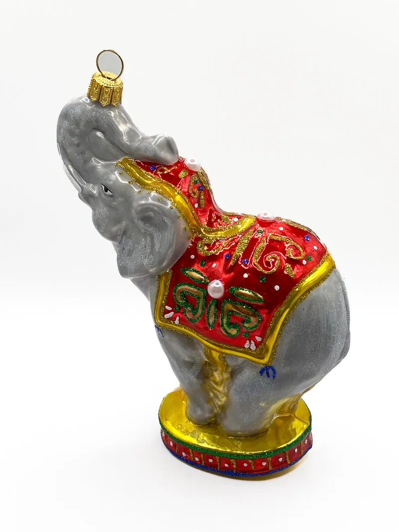 Indischer Elefant macht Kunststücke