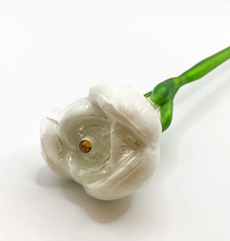 Krokusblüte weiss
