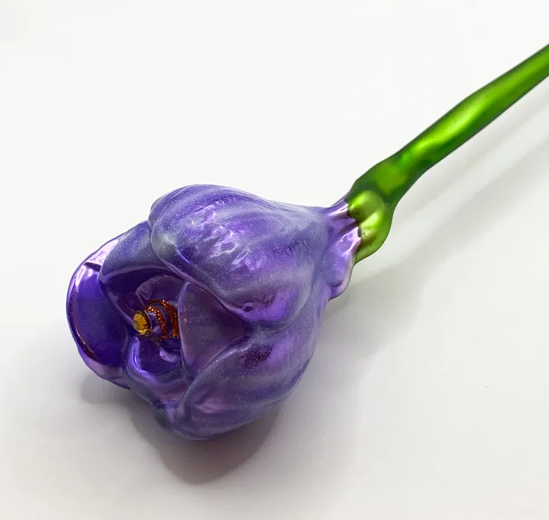 Krokusblüte lila