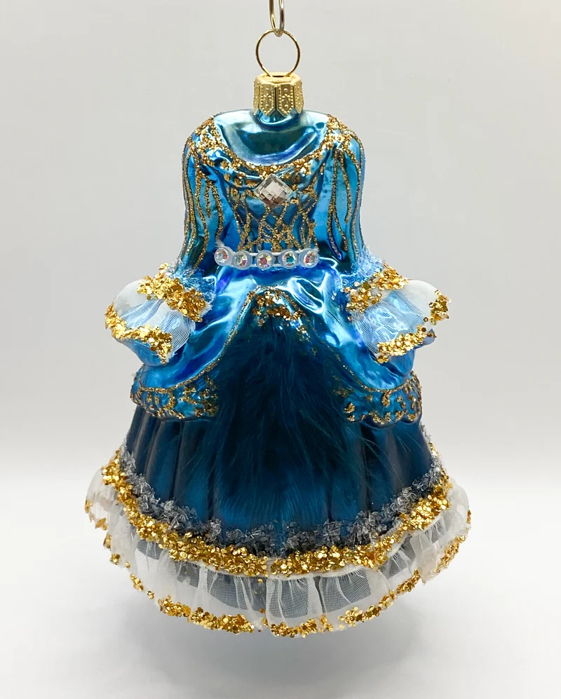Königliche Robe in blau-gold, Festtags-Robe