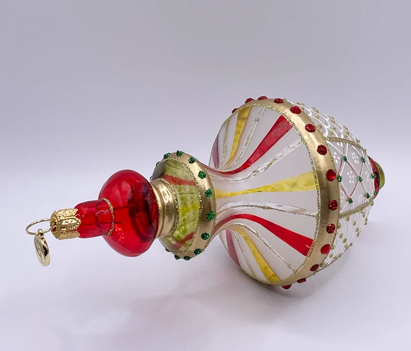 Laternenform transparent mit aufwändigem Dekor, GlitterLab