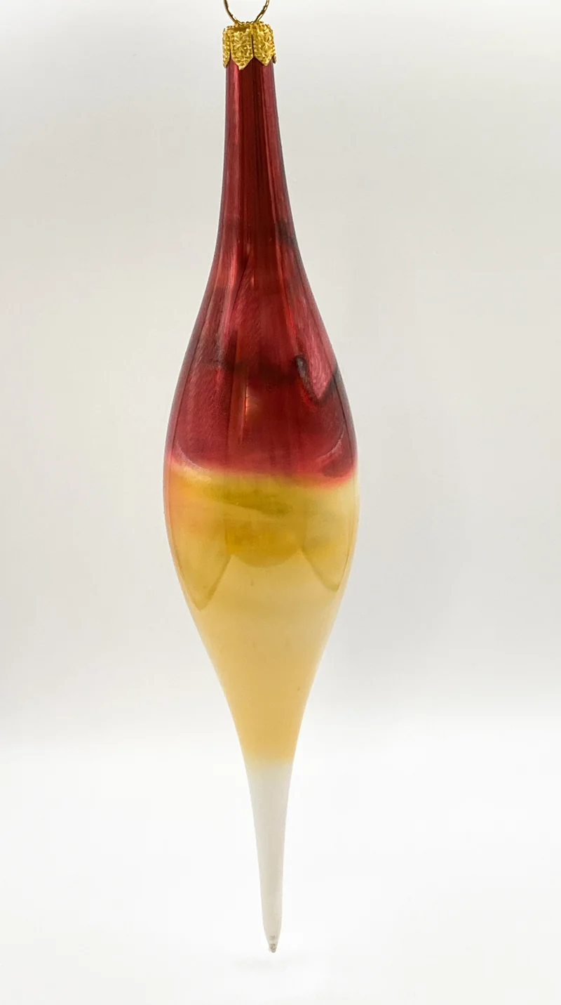 Olive creme-magenta marmoriert