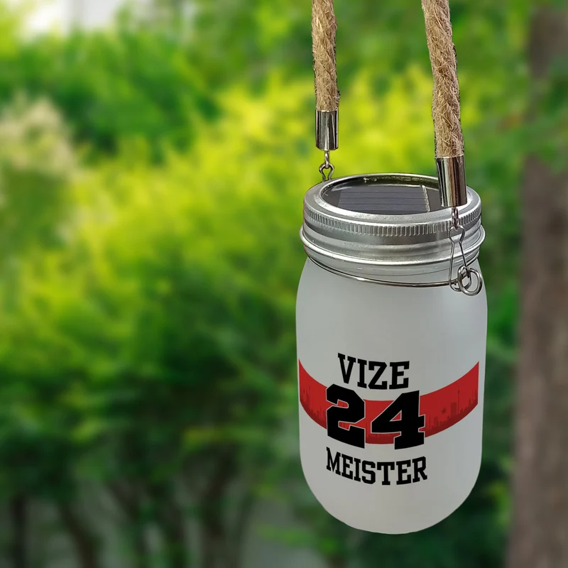 Stuttgart Brustring Solarlicht mit Spruch Vizemeister 2024