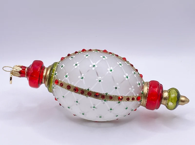 Tropfen transparent mit aufwändigem Dekor, GlitterLab