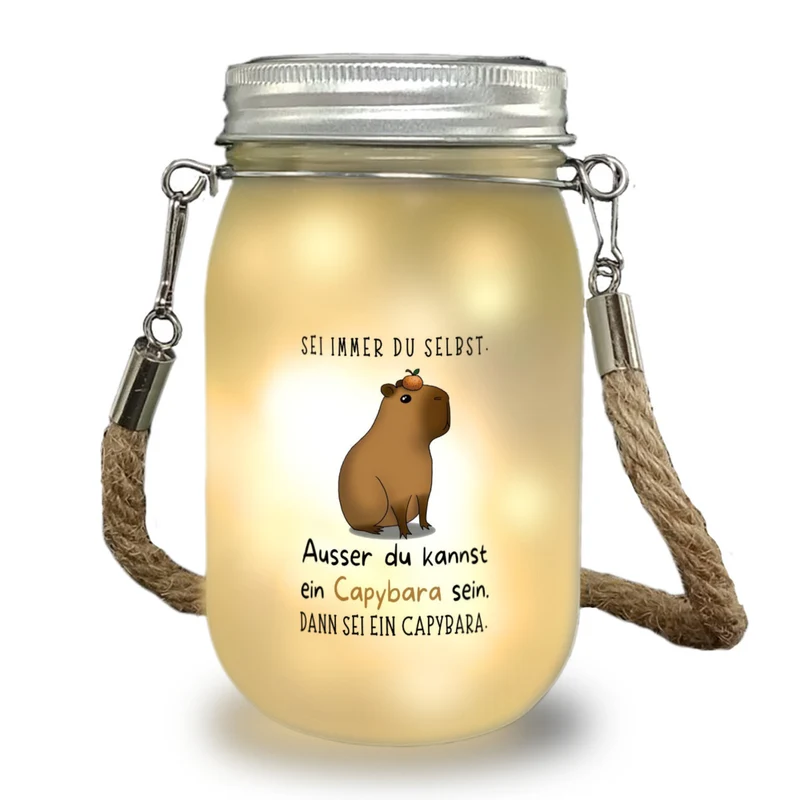 Sei immer du selbst - ausser du kannst ein Capybara sein Solarlicht