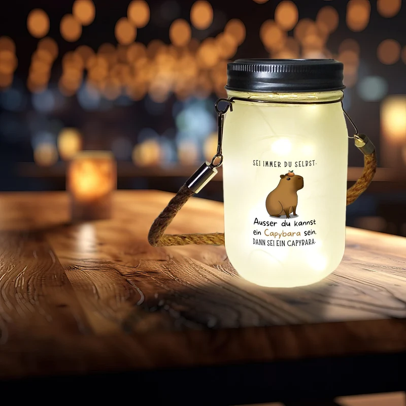 Sei immer du selbst - ausser du kannst ein Capybara sein Solarlicht