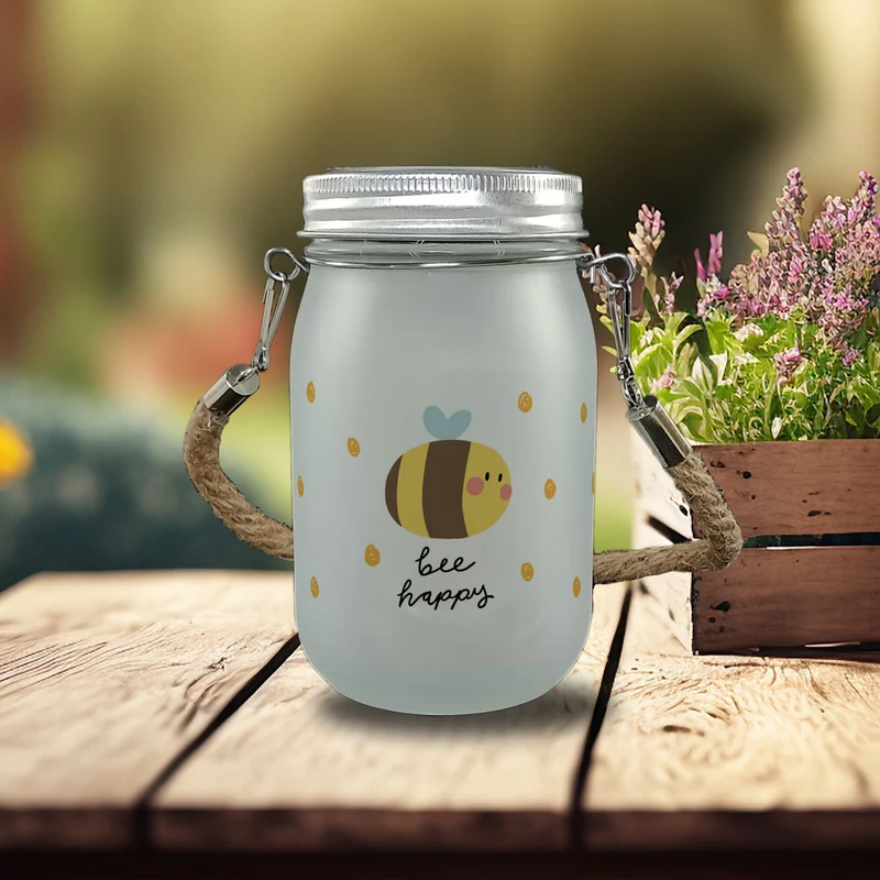 Bee happy Solarlicht mit dicker Biene