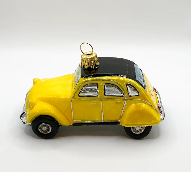 Gelbes Deux Chevaux Auto