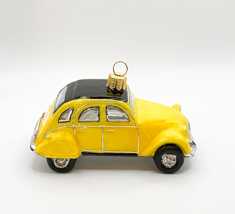 Gelbes Deux Chevaux Auto