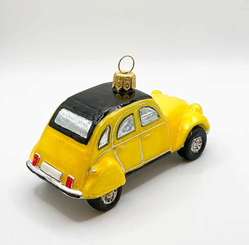 Gelbes Deux Chevaux Auto