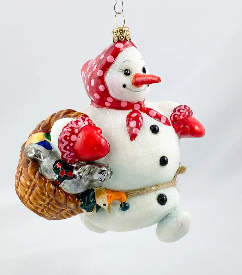 Mama-Schneemann und Papa-Schneemann bringen den Weihnachts-Baum und das Spielzeug, AtlasArt