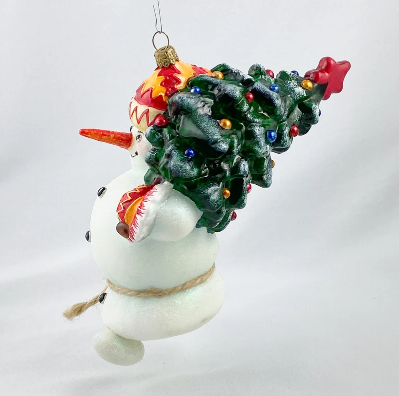 Mama-Schneemann und Papa-Schneemann bringen den Weihnachts-Baum und das Spielzeug, AtlasArt
