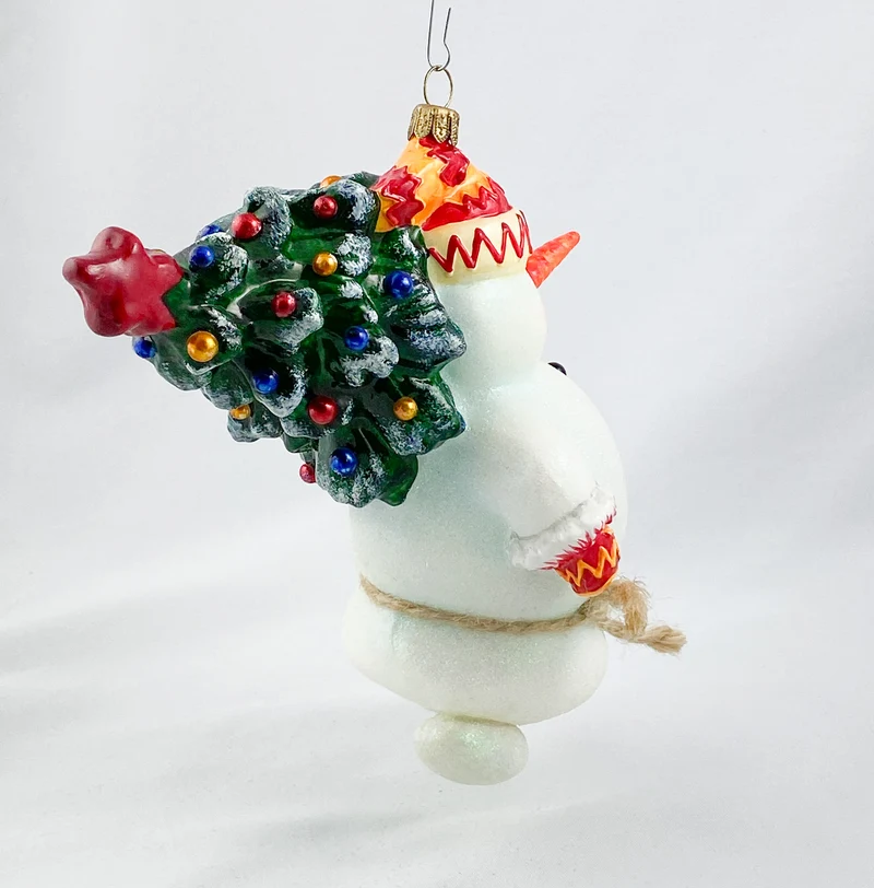 Mama-Schneemann und Papa-Schneemann bringen den Weihnachts-Baum und das Spielzeug, AtlasArt