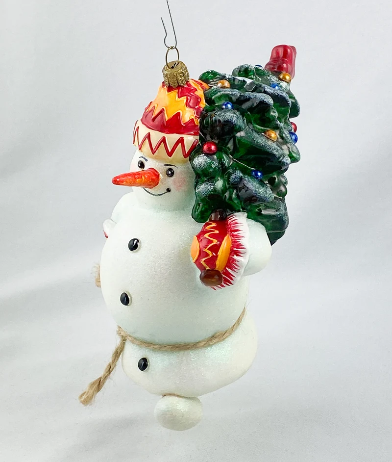 Mama-Schneemann und Papa-Schneemann bringen den Weihnachts-Baum und das Spielzeug, AtlasArt