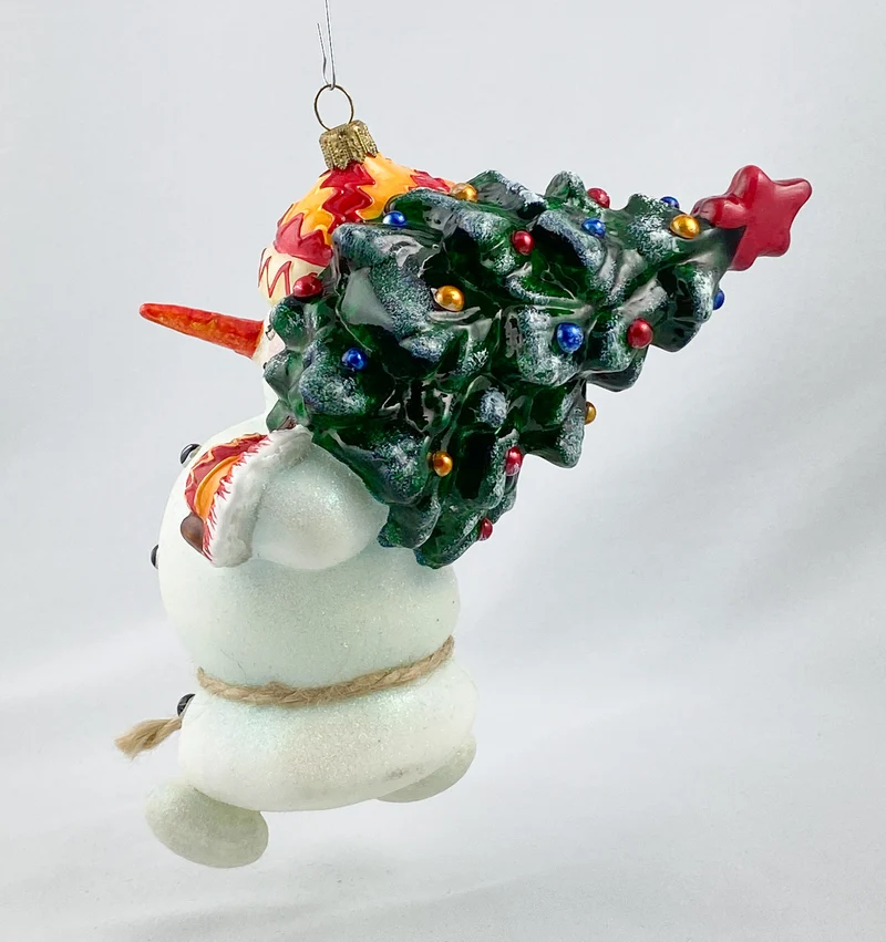 Mama-Schneemann und Papa-Schneemann bringen den Weihnachts-Baum und das Spielzeug, AtlasArt