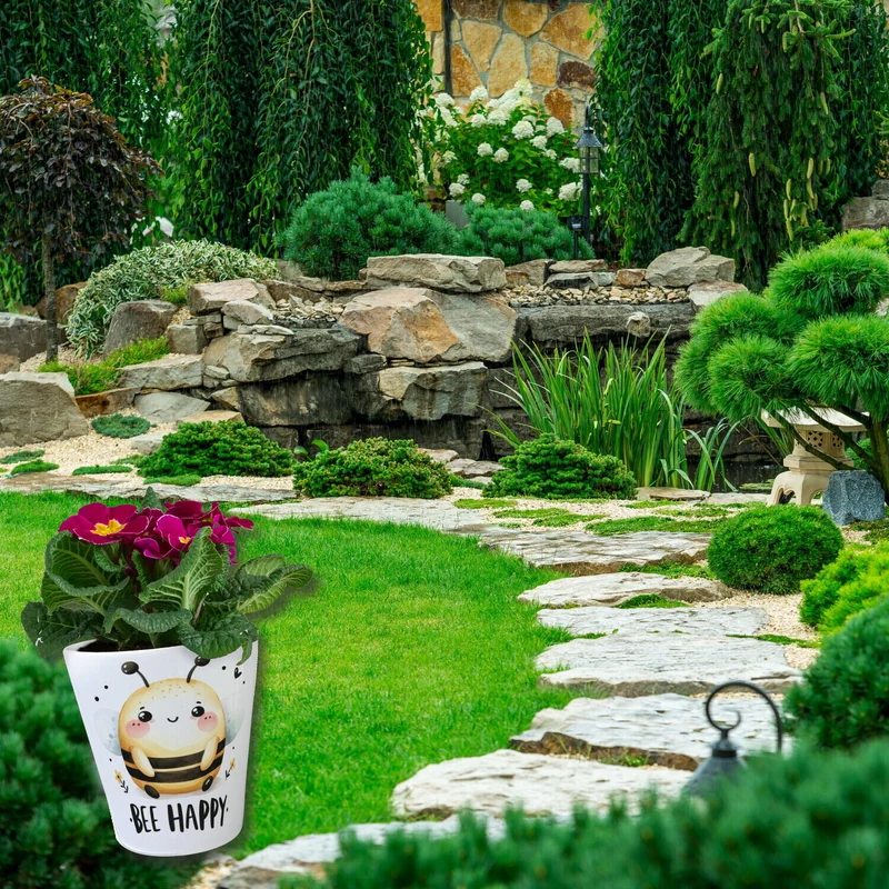 Biene Bee Happy Blumentopf