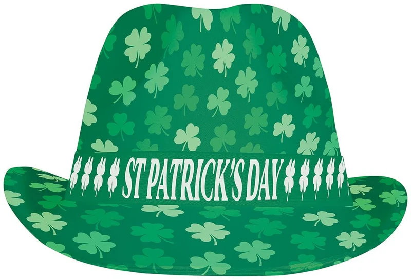St. Patrick's Day Hut Grüne Kleeblätter