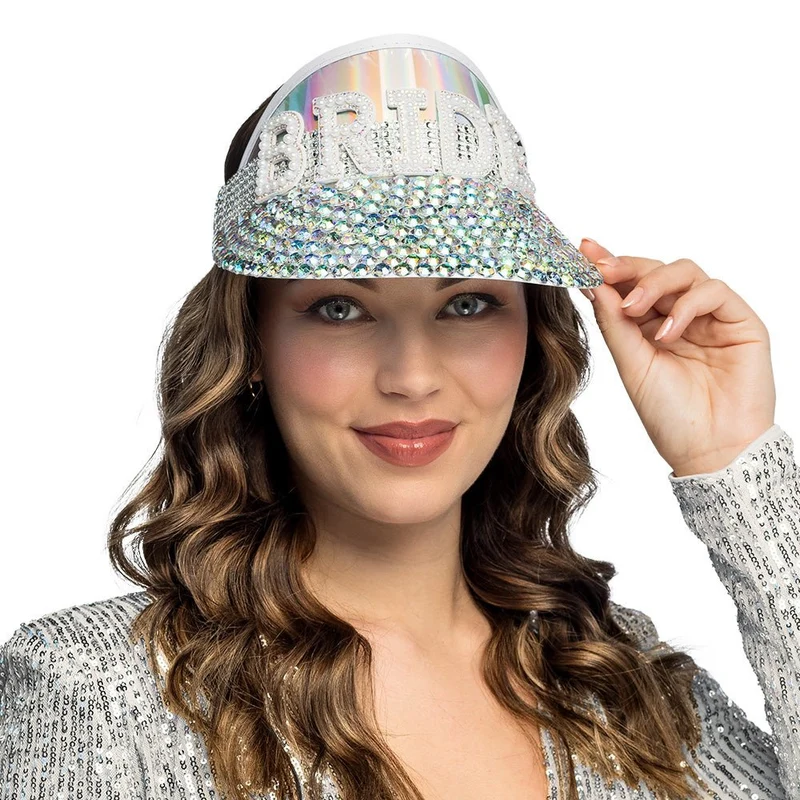 Braut Sonnenblende Glitter