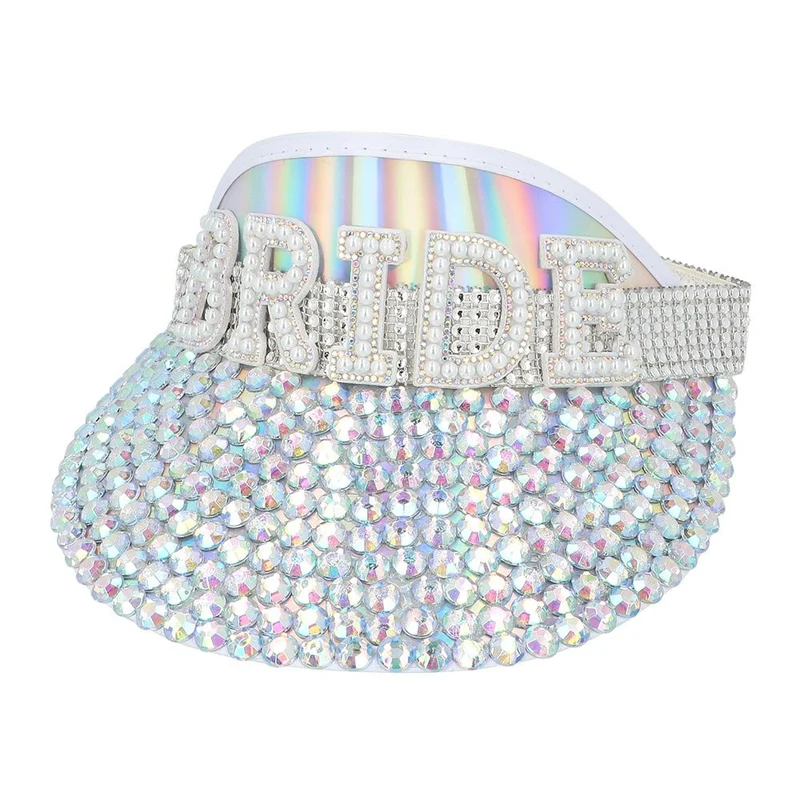 Braut Sonnenblende Glitter