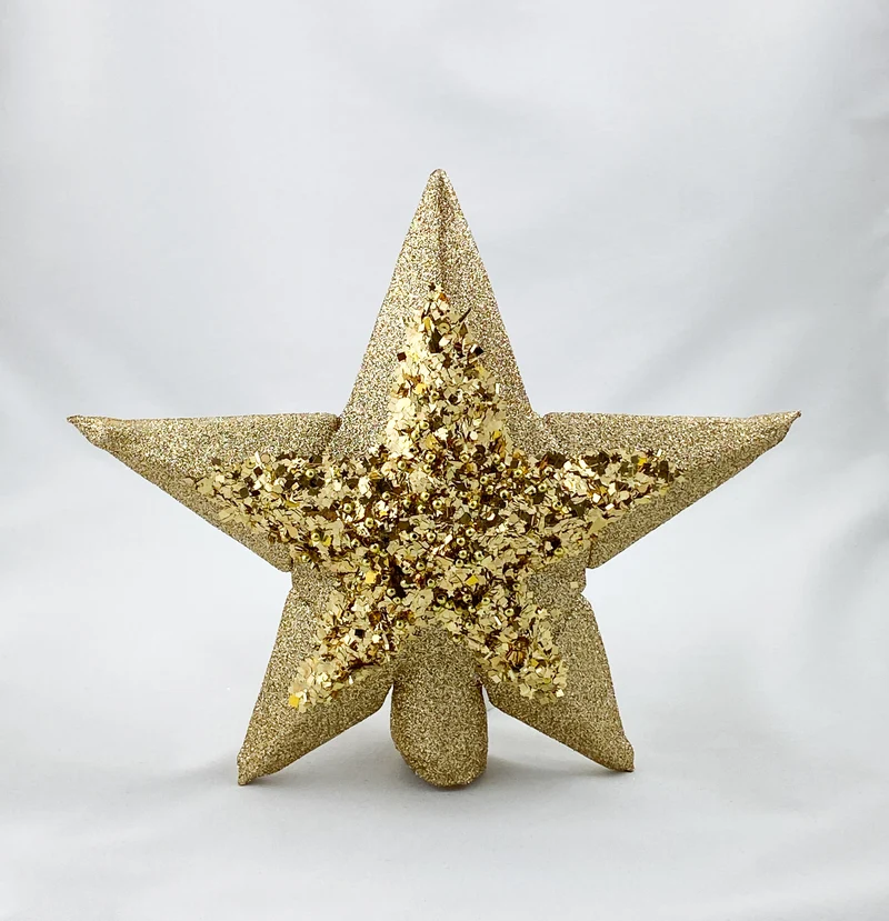 Christbaum-Sternen-Spitze gold