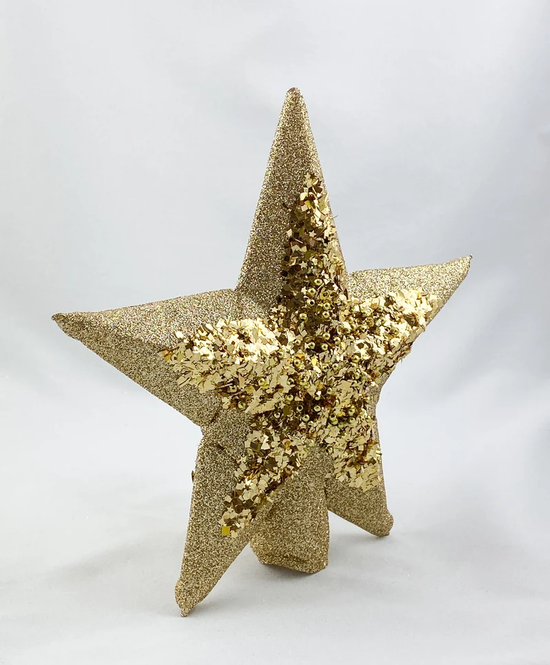 Christbaum-Sternen-Spitze gold