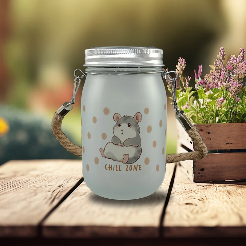 Hamster Solarlicht mit Spruch Chill Zone