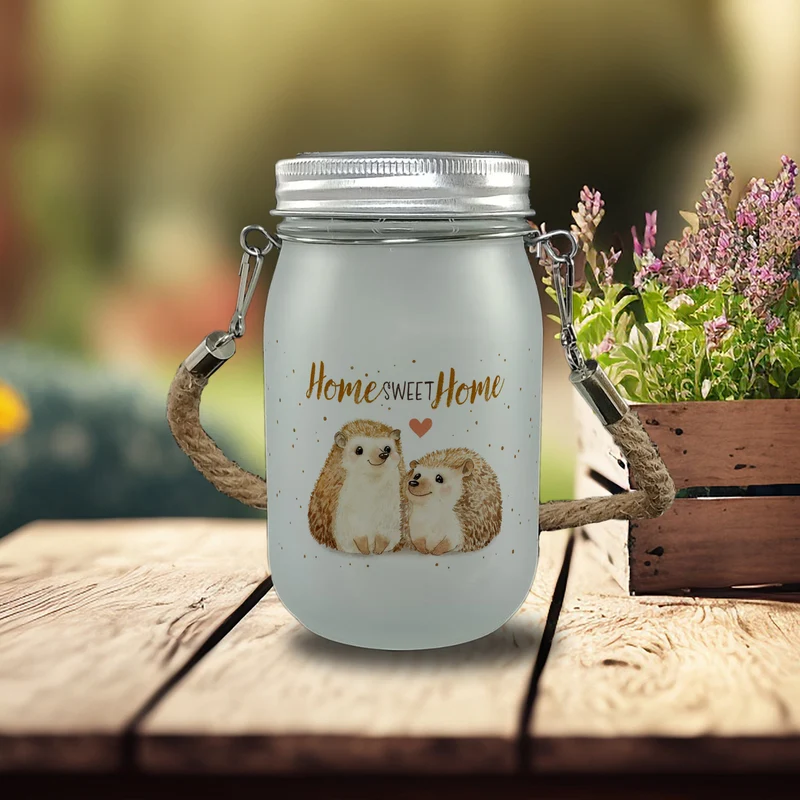 Igel Solarlicht mit Spruch Home Sweet Home