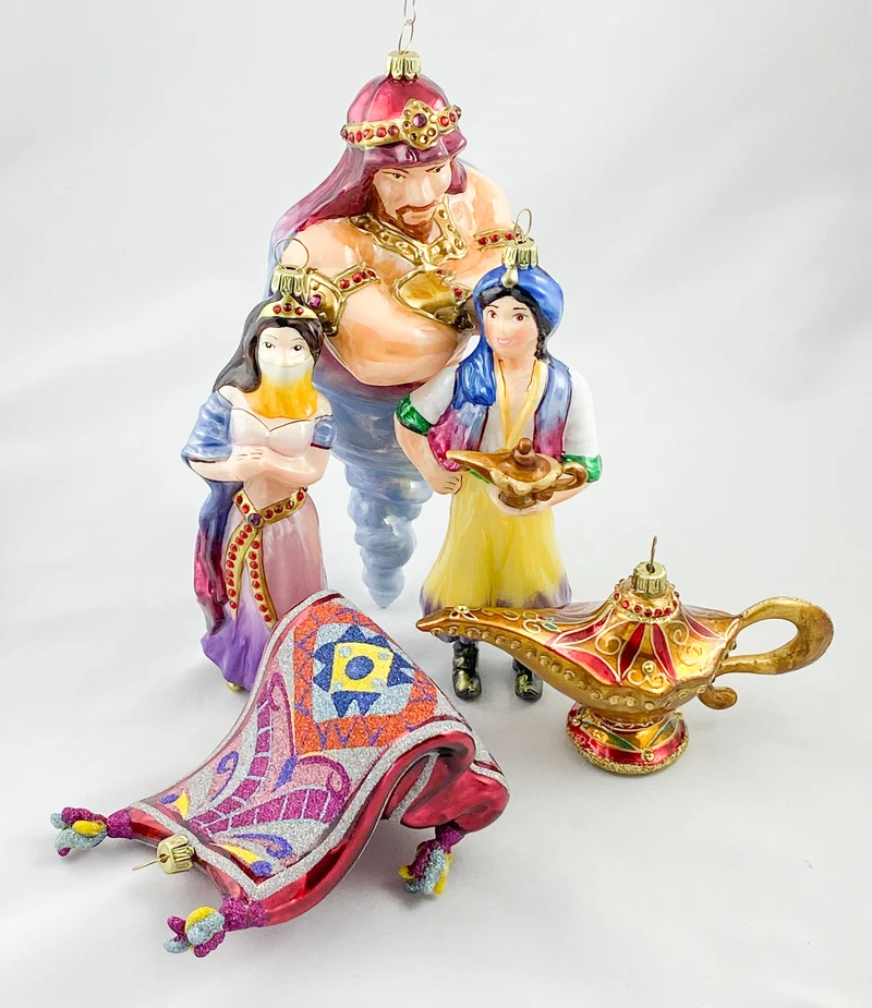 Scheherezade Märchen Set mit Aladdin, Wunderlampe, Dschinn und fliegendem Teppich, 5 Teile, KOMOZJA MOSTOWSKI
