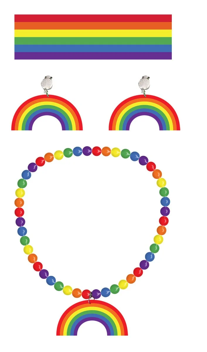 Regenbogen-Zubehörset 3 Teile