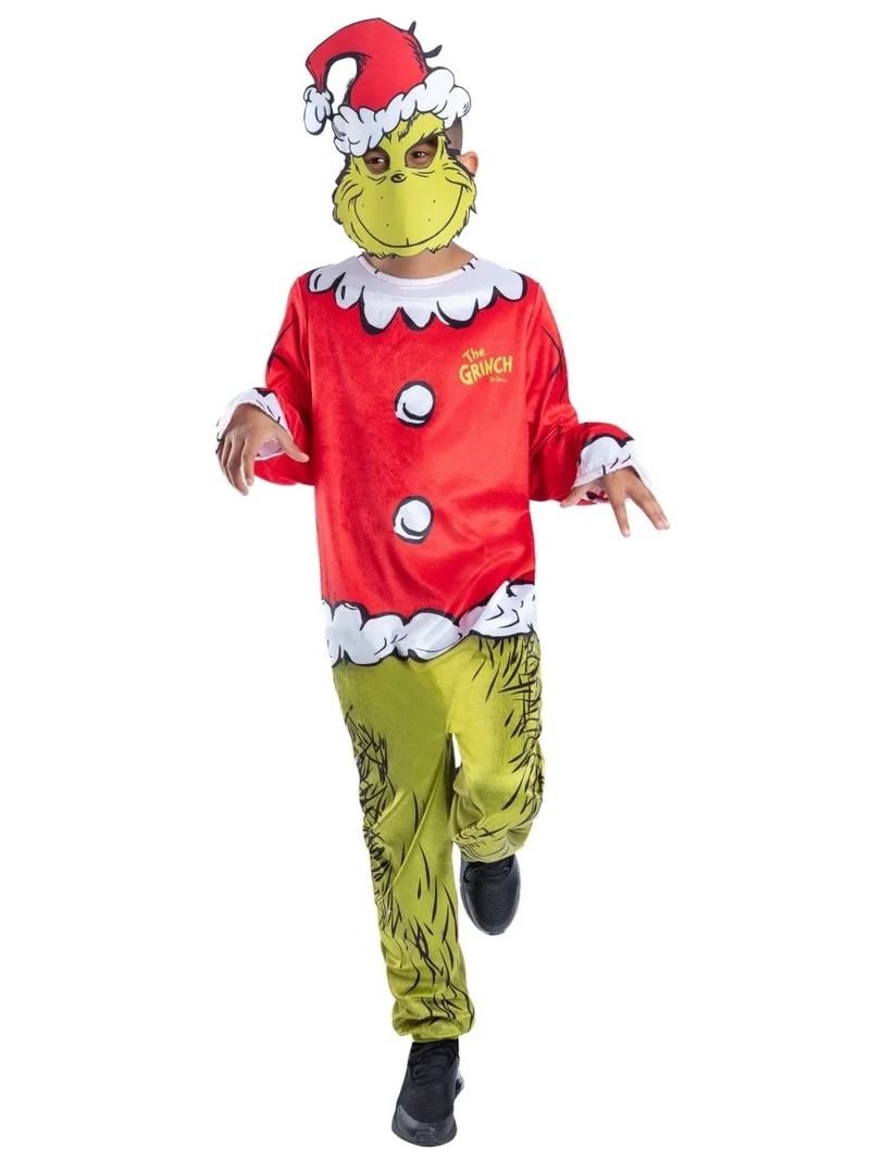 Der Grinch Kostüm Kind Weihnachtsmann
