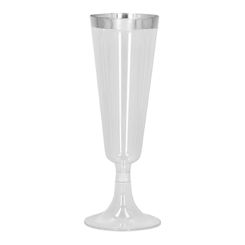 Silberne Champagnergläser 4 Stück