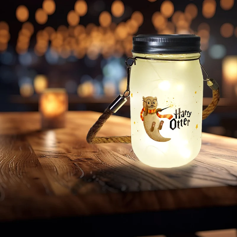 Harry Otter Solarlicht mit Spruch