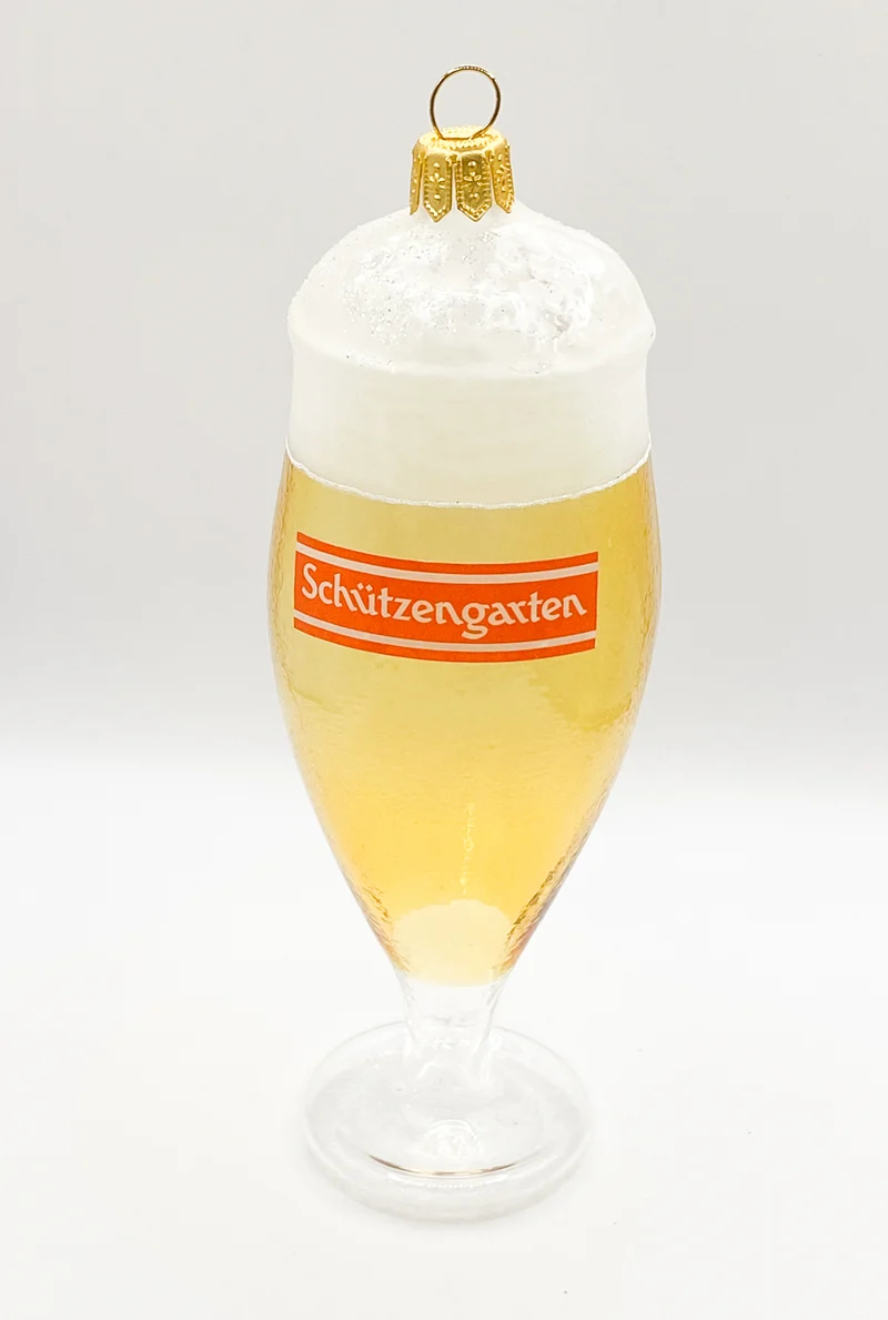 Bierglas Tulpe mit der Aufschrift " Schützengarten "
