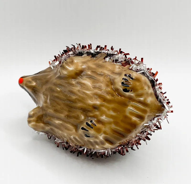 Fröhlicher Igel zügig unterwegs