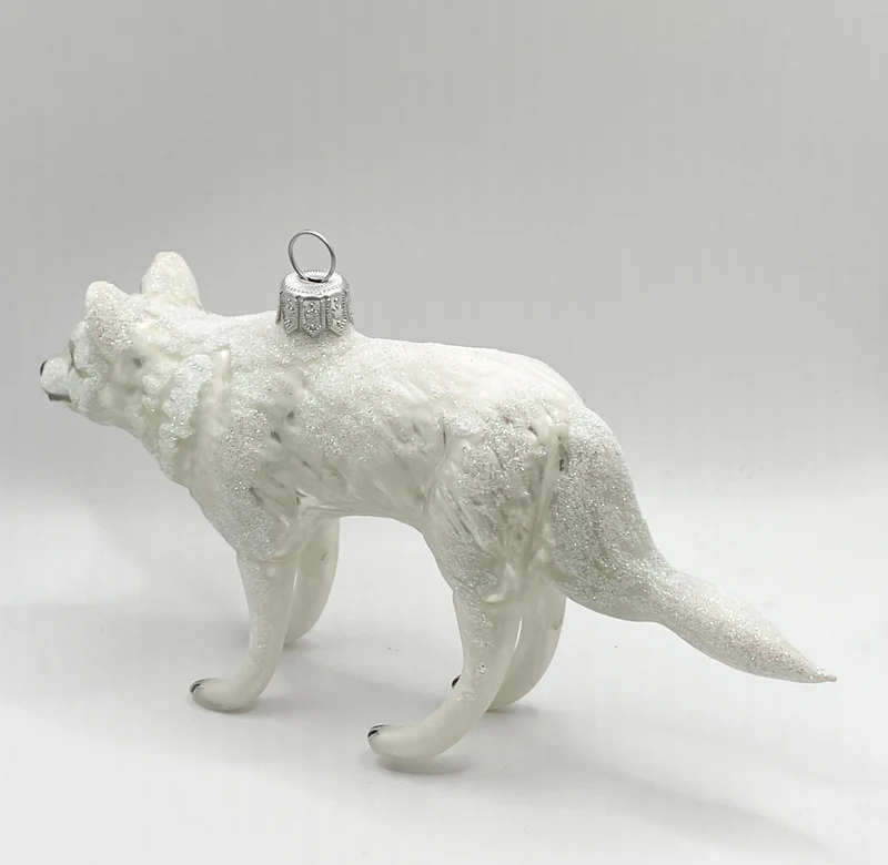 Weisser Polar Wolf oder arktischer Wolf