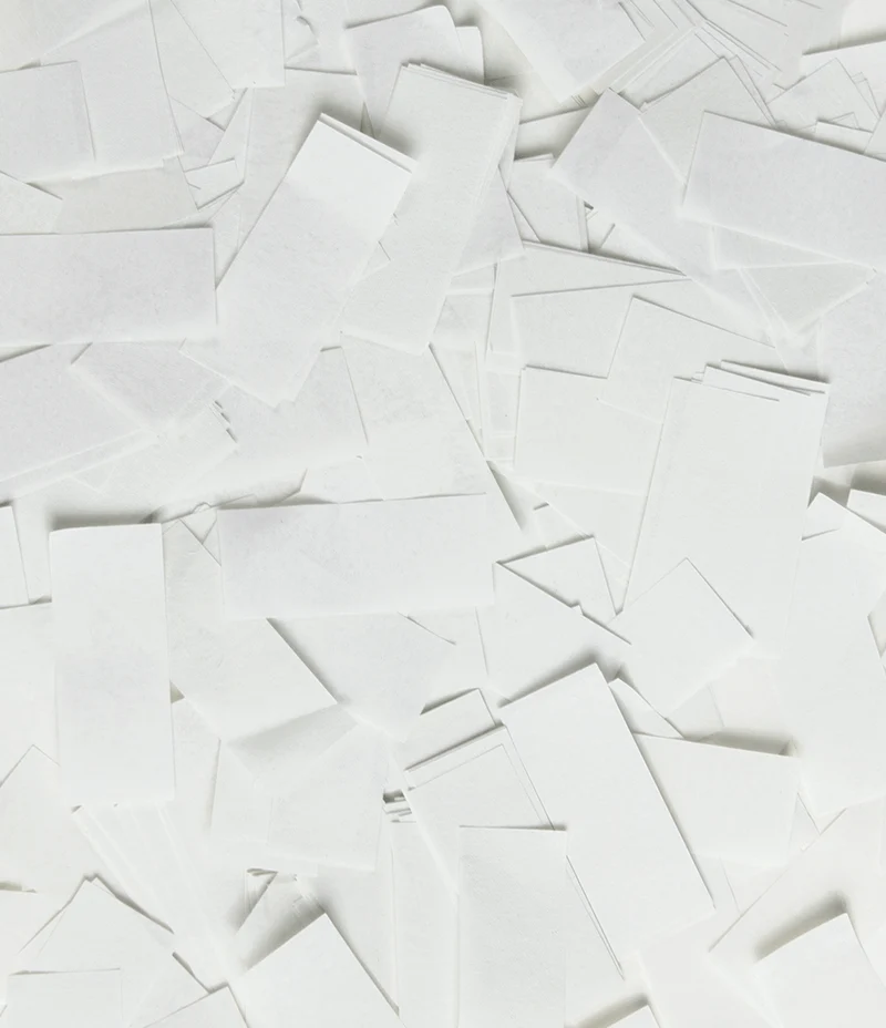 Weißes Konfetti-Kanonenpapier 40cm