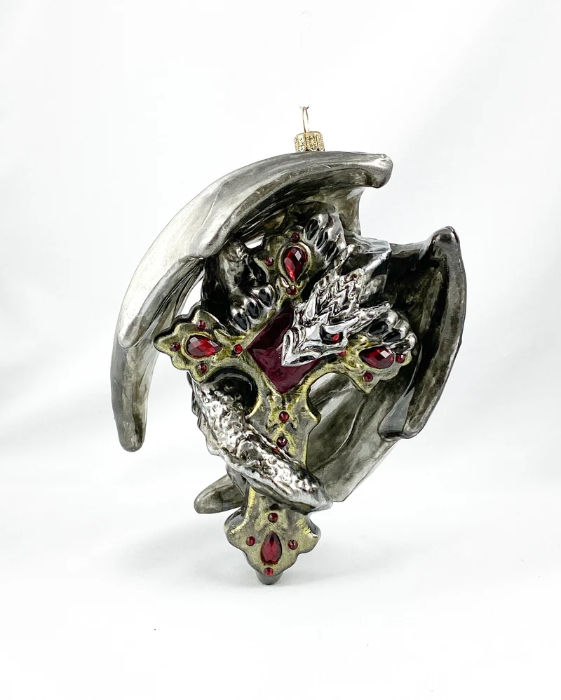 Feuriger Drachen umschlingt das Kreuz, AtlasArt