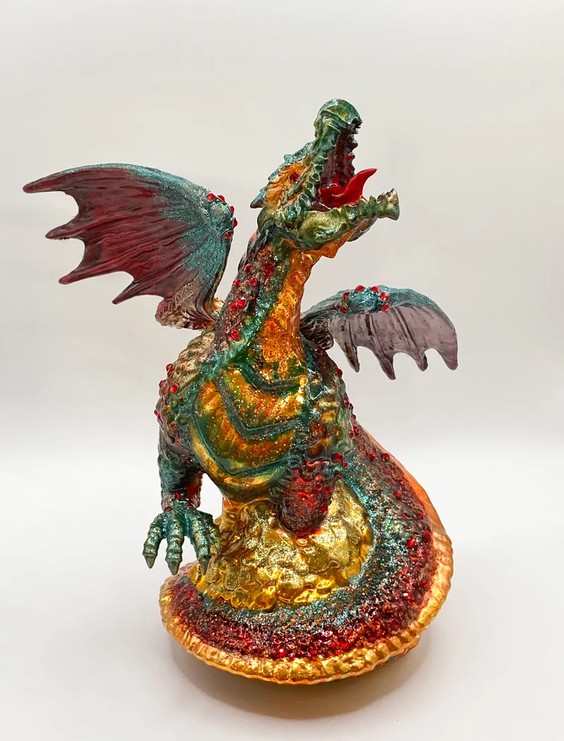 Drachen auf dem Gold-Schatz, GlitterLab