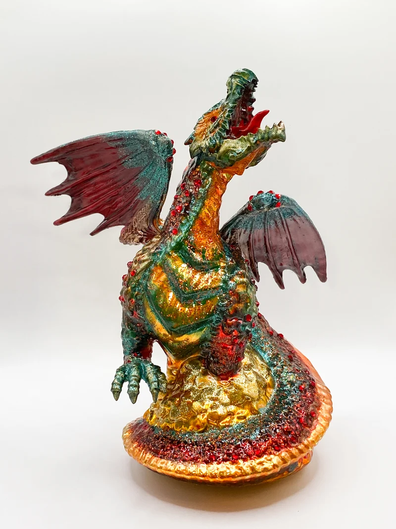 Drachen auf dem Gold-Schatz, GlitterLab