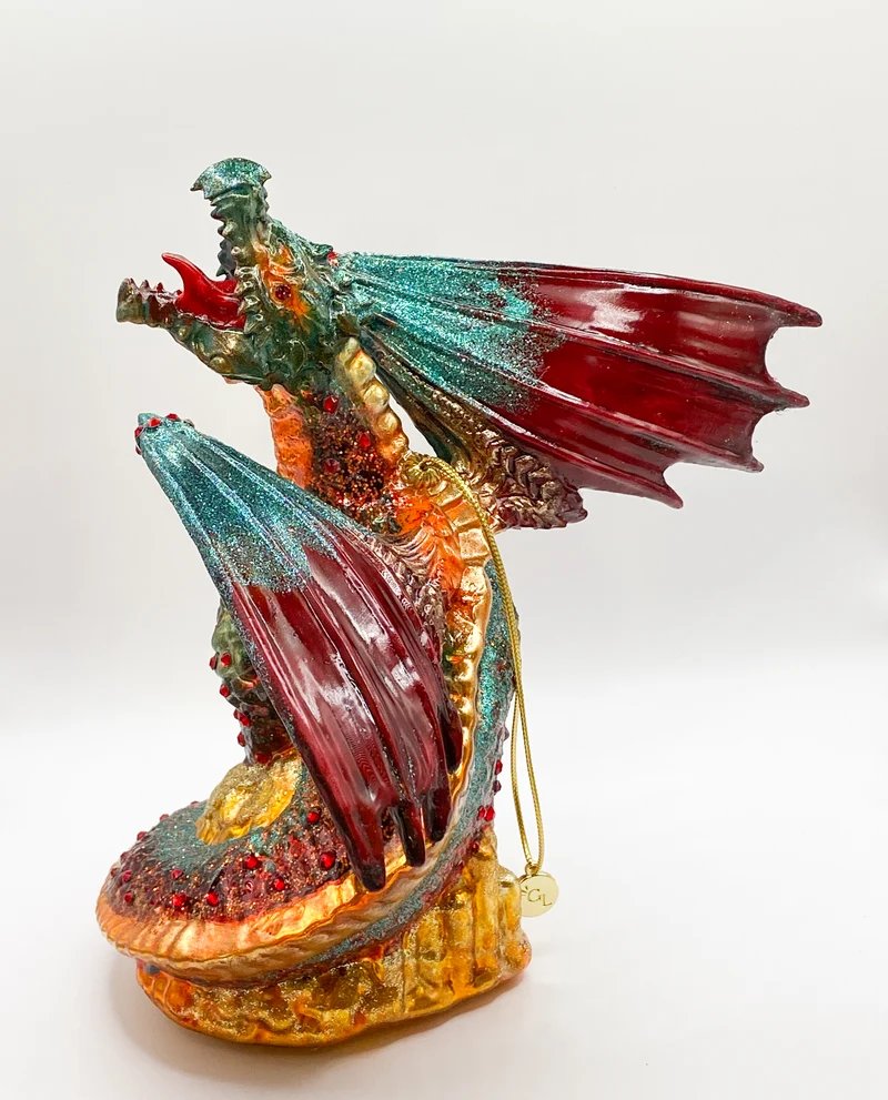 Drachen auf dem Gold-Schatz, GlitterLab