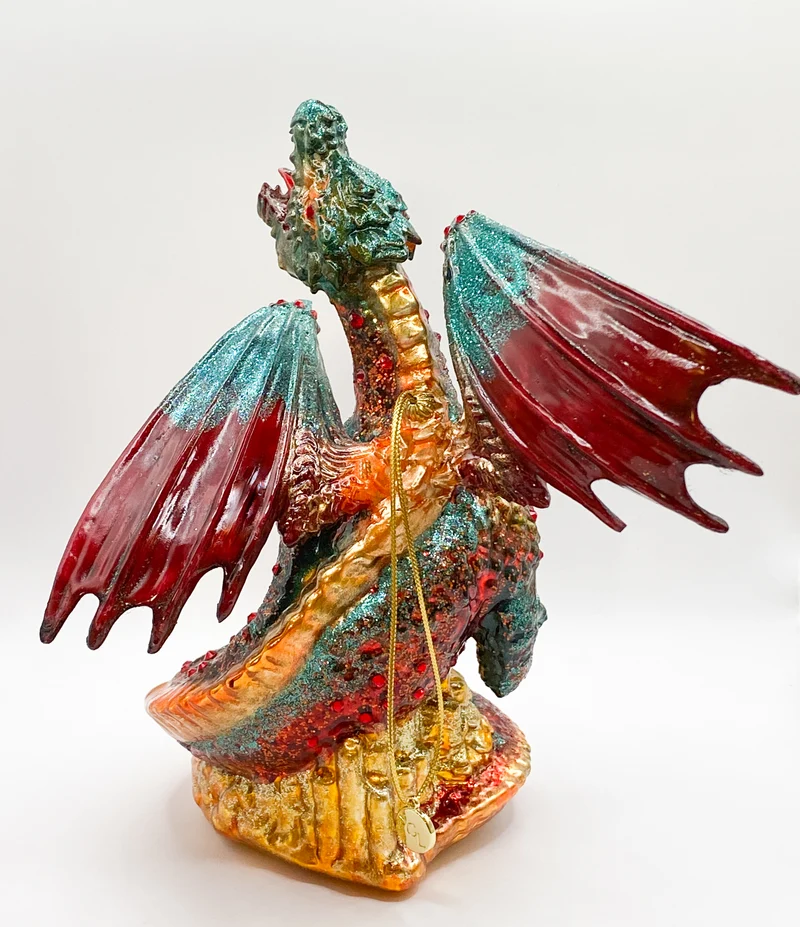 Drachen auf dem Gold-Schatz, GlitterLab