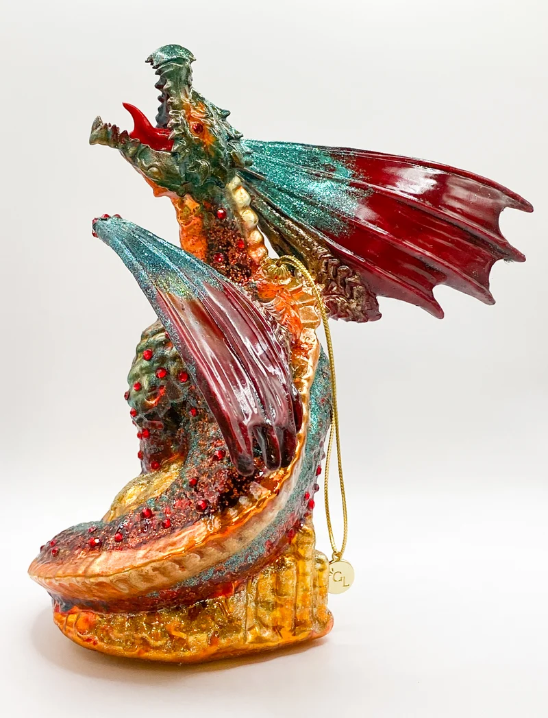 Drachen auf dem Gold-Schatz, GlitterLab