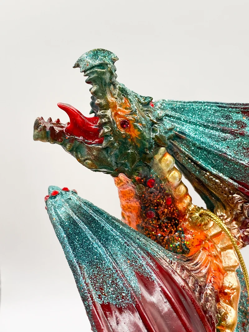 Drachen auf dem Gold-Schatz, GlitterLab
