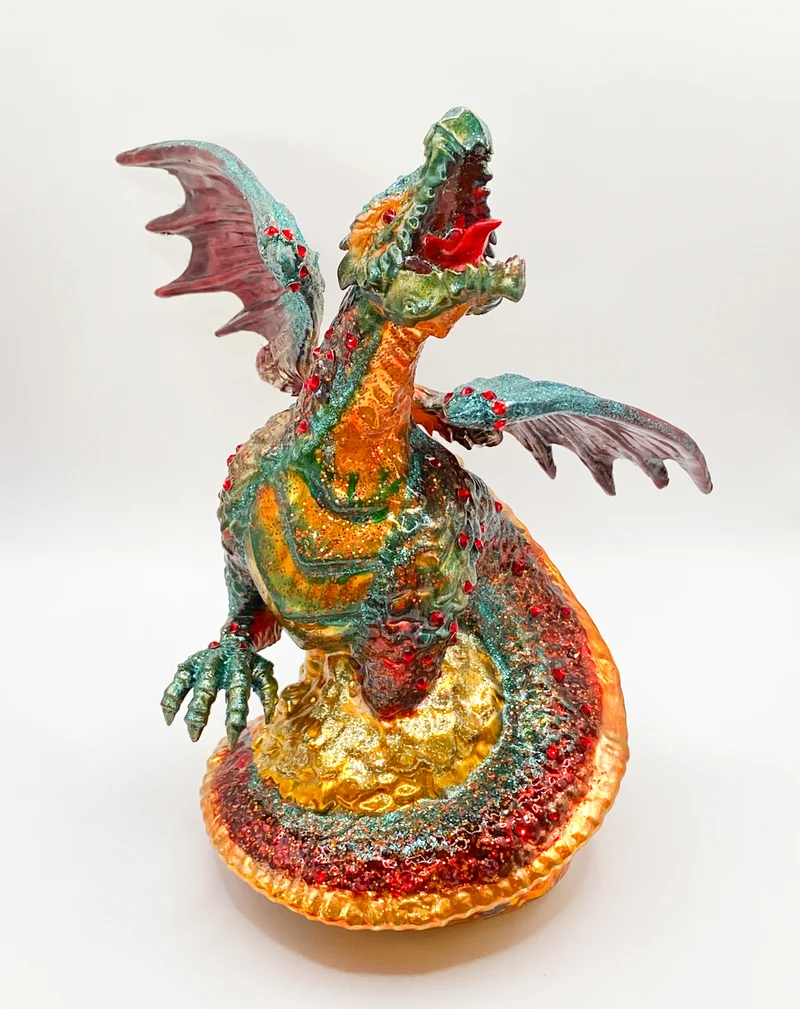 Drachen auf dem Gold-Schatz, GlitterLab