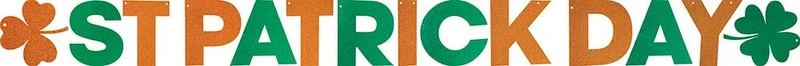 St. Patrick's Day Girlande Grün Orange 3m
