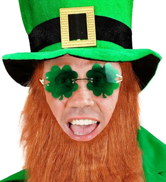 St. Patrick's Day Brille Grünes Kleeblatt