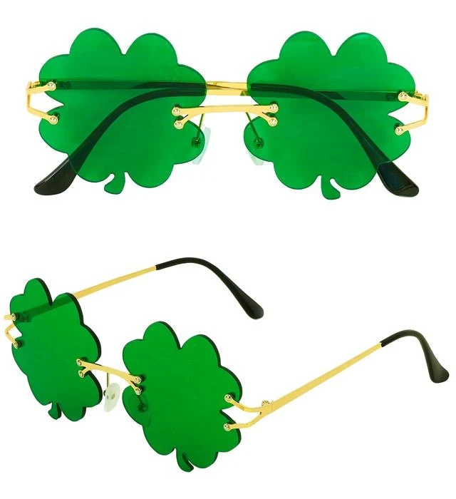 St. Patrick's Day Brille Grünes Kleeblatt