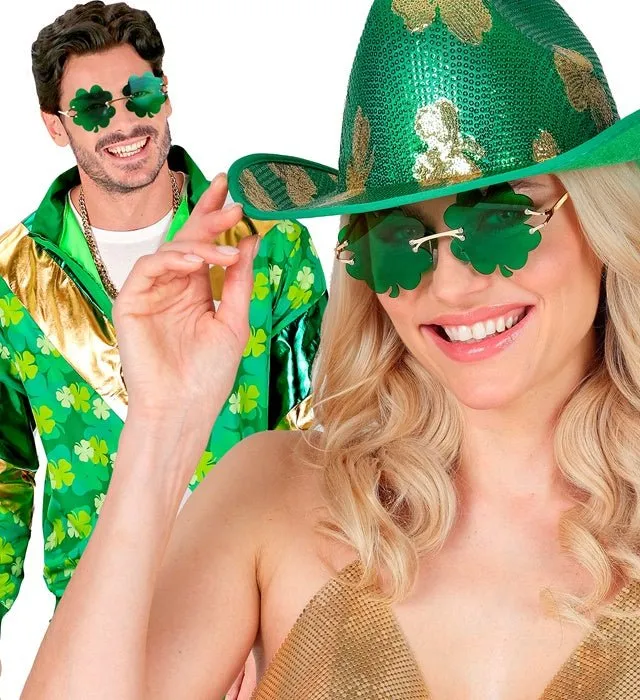 St. Patrick's Day Brille Grünes Kleeblatt