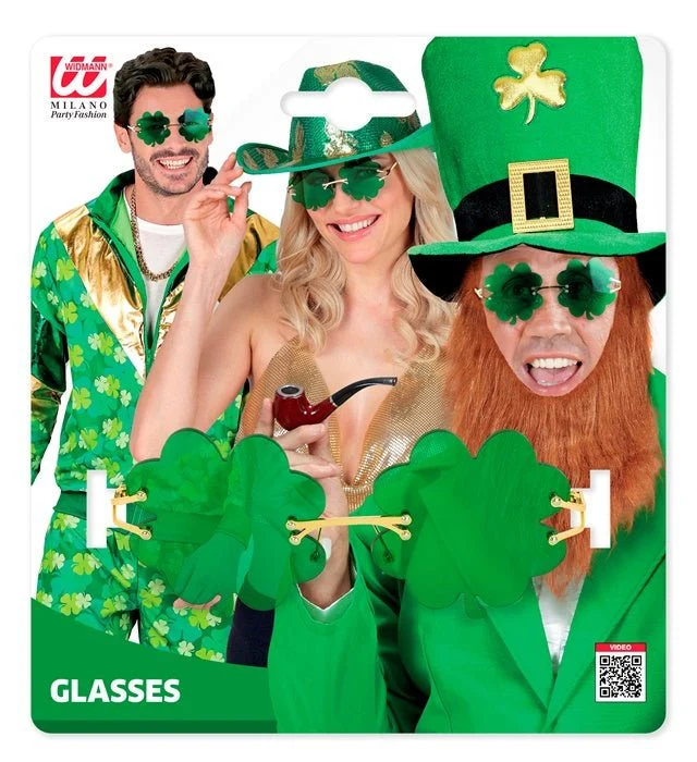 St. Patrick's Day Brille Grünes Kleeblatt